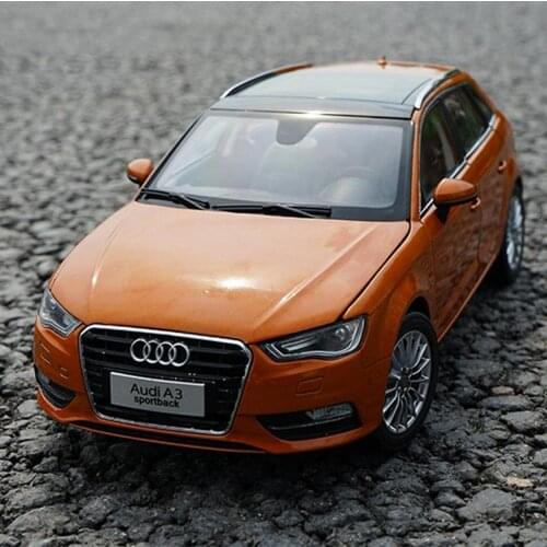 Original Authorized Authentic alloy 1/18 Scale Audi A3 Sportback Orange DieCast classic Car Model for gift collection