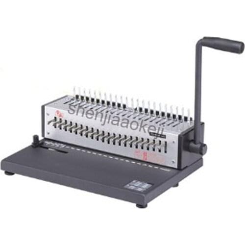 A4 paper comb Bookbinding machine 21 Holes binder Office Machine manual Binding Machine 200 sheets binding thickness 1pc