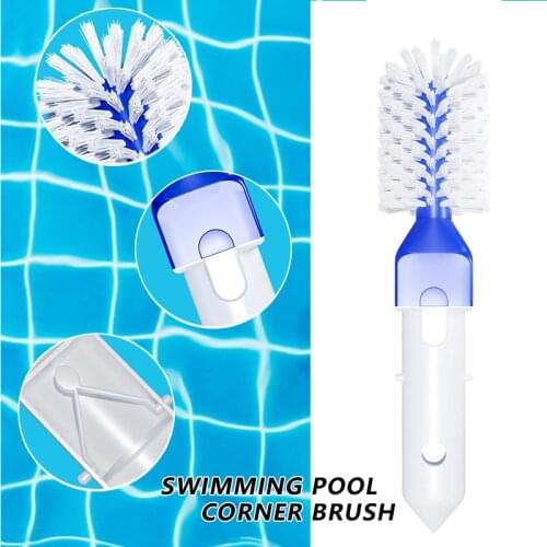Swimming Pool Cleaning Brush Step Corner Brush Hot Tub Spa Step Tile Brush Ground Swimming Pools Tubs Cleaning Tool Accessories