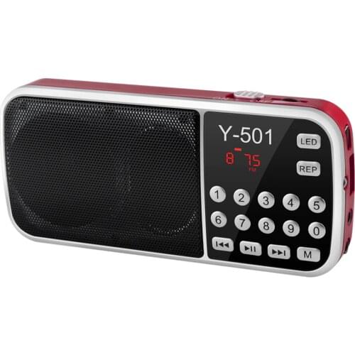 Portable Radio High Power MP3 Player Digital Audio Music Player with LED Flashlight GK8899