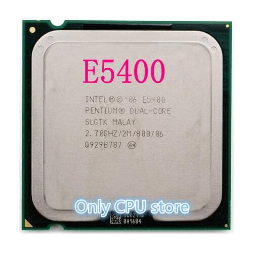 Lntel E5400 Desktop computer processor used cpu dual core 2 Duo Cpu 2.7GHz 2MB/800MHz LGA 775 (working 100% Free Shipping)