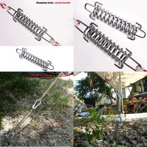 5pcs Large Tension Spring, Camping Beach Tent Rope Tensioner/Tightener Tightening Spring for Tarp Canopy Awning
