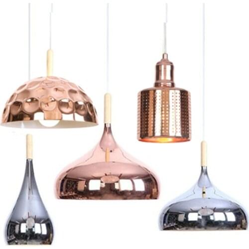 Nordic led chandelier long downlight Kitchen Restaurant Bar cone chandelier decorative chandelier bedside Chandelier