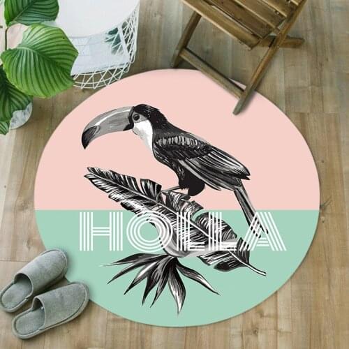 Nordic Fresh Round Carpet Living Room Home Decor Bedroom Geometric Carpets Sofa Coffee Table Area Rug Computer Chair Floor Mat