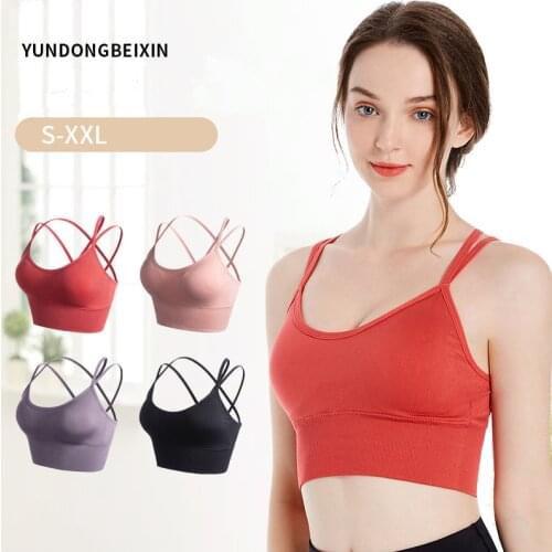 Sports Top Bra without Underwire Womens Tube Top Female Underwear Girls Bralette Yoga Seamless Bras for Women Gym