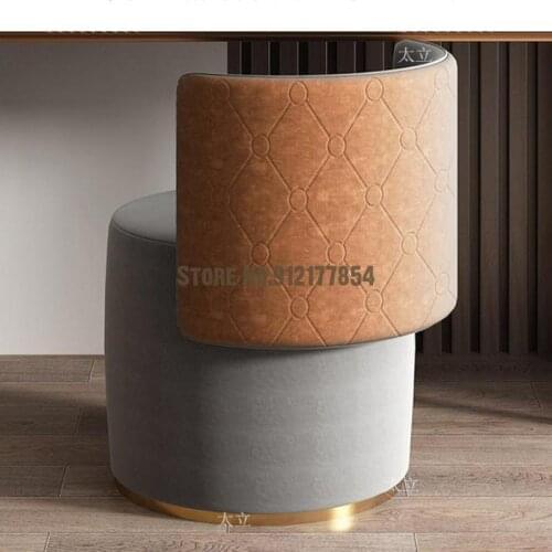 Makeup stool dressing stool manicure chair ins bedroom light luxury beauty salon backrest stool household makeup chair net red