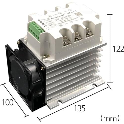Three phase fully isolated AC phase shift voltage regulator module 90A power regulator LSA-TH3P90Y