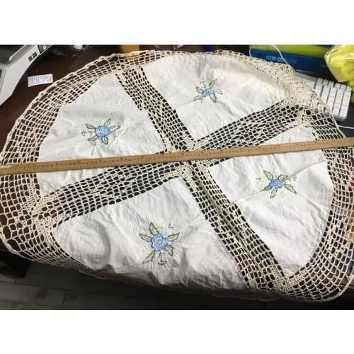 High grade cotton crocheted table runner household use wedding decor table runner