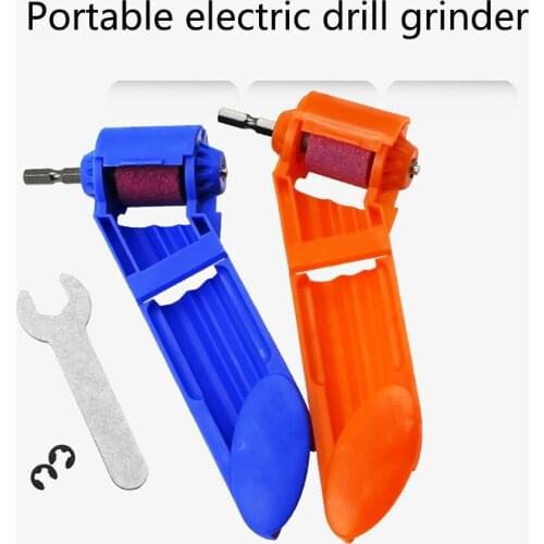 1set Portable Grinder Drill Bit Sharpener Corundum Grinding Wheel Tools Drill Power Tool