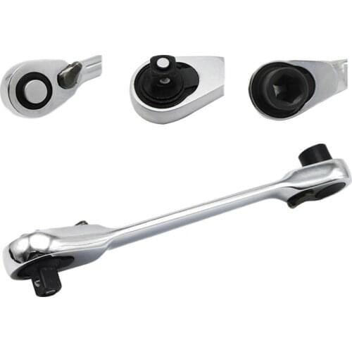 1PC 1/4"Mini Ratchet Wrench Double-Ended Torque Small Fly Socket Wrench Spanner Hand Repair Tools Wrench Repair Tools