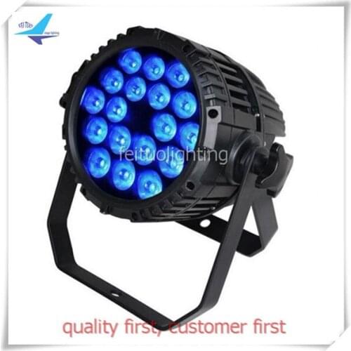 10pieces/lot outdoor led par 18x15w rgbwa 5 in 1 dmx waterproof stage light equipment