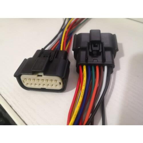 16 Pin/Way Female Headlight Socket Automotive Lamp Connector Plug Wire Harness For Ford Focus Mondeo EDGE Fiesta 33472-1601