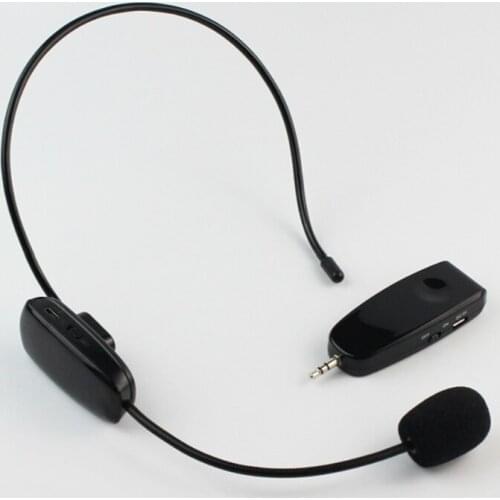 2.4G Wireless Microphone Speech Headset Megaphone Radio Mic Head Mount For Loudspeaker Teaching Meeting Tour Guide Microfones