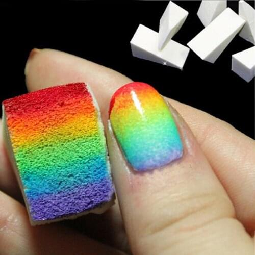 8/24pcs/pack New Soft Sponges Buffers Nail Art makeup Supply Stamper Color Fade Manicure DIY Tools Creative Nail Accessories