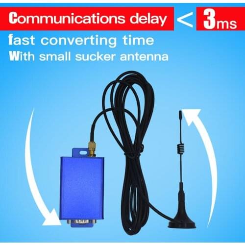 2W 5km los long range transmitter receiver 115200bps wireless rs232 rs485 radio modem 433mhz uhf transceiver module