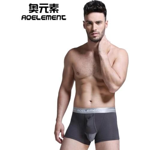 Brand Mens boxers short health underwear scrotum sac bag physiological health care boxer modal u convex separation boxer