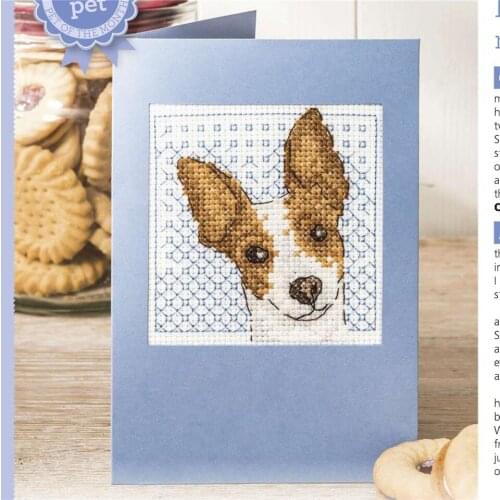 CD385 Cross Stitch Kit Package Greeting Cards Needlework Counted Cross-Stitching Kits Christmas Mothers Fathers Day Birthday