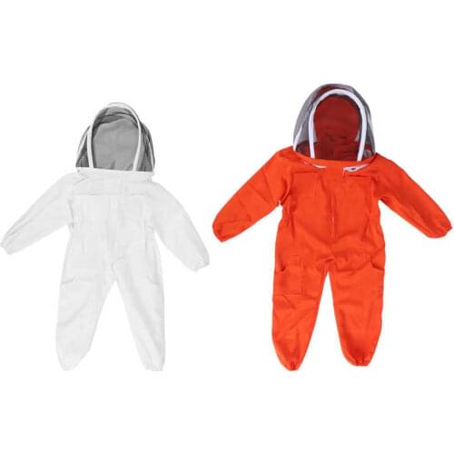 Beekeepers Tools One-Piece Beekeeping Suit with Veil Hood Children kids Beekeeping Protective Clothes beekeeper costume