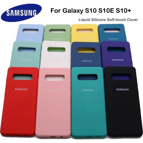 For Samsung Galaxy S10 S10 Plus S10 e Case Soft Liquid Silicone Shockproof Soft Case For Galaxy S10e Protection Cover Case