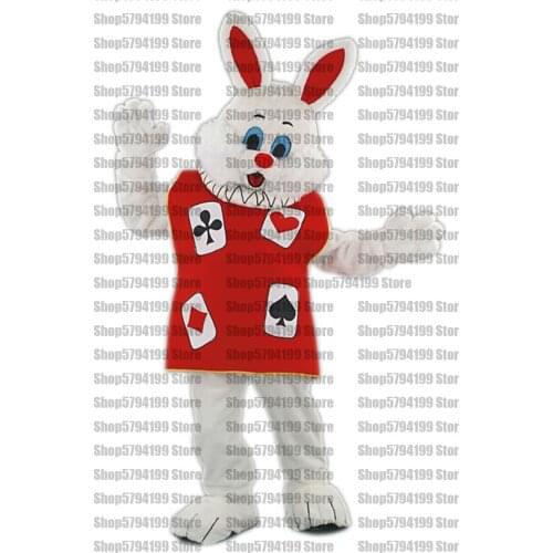 Customised # Fantasy White Rabbit Suit Mascot Costume Costumes Cosplay Animal Party Fancy Dress Carnival Birthday Gift