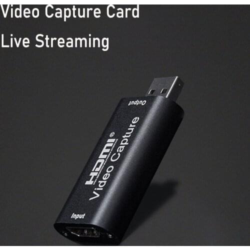 HDMI-Compatible Video Capture Card USB 2.0 Video Grabber Record Box for PS4 Game DVD Camcorder Camera Recording Live Streaming
