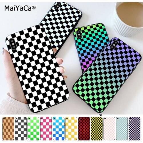 MaiYaCa Checkerboard Plaid Checked Phone Case Cover for iphone SE 2020 11 pro XS MAX 8 7 6 6S Plus X 5 5S SE XR case
