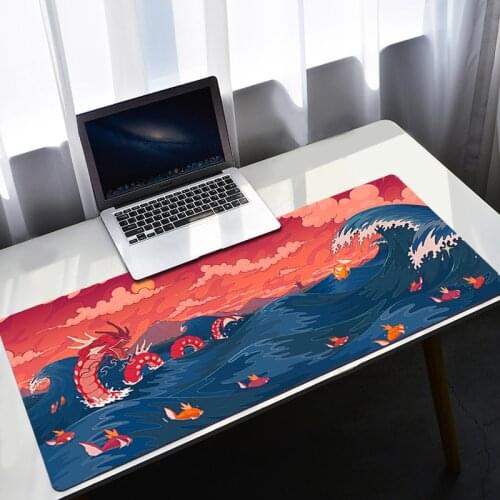 Sea Wave Mousepad Cool Mouse Pad Print Accessories Pc Gaming Mat Desk Protector Office Carpet Padmouse Carpets Deskmat CS GO