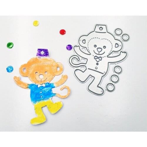 Little Monkey Acrobatics Metal Cutting Dies cut die mold For Scrapbook Paper Cards Craft Die Cut