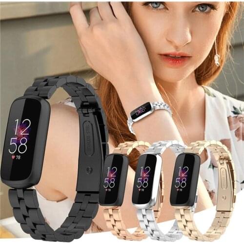 Metal Strap For Fitbit Luxe Watch Band For Fitbit Luxe Stainless Steel Bracelet Loop Smart Watch Accessories Adjustable Belt