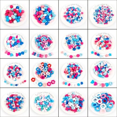 Fashion 10-400Pcs Mix Shape Color Letter Animal Sapcer Wood Beads for Jewelry Making DIY Women Girls Necklace Bracelet Findings