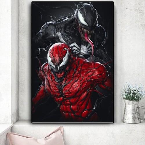 Marvel Venom Movie Diamond Embroidery Full Round Diamond Painting Cross Stitch Kits Diamond Mosaic Home Decor
