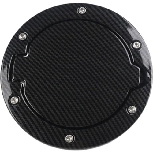 For Jeep Wrangler Jk 07-17 Carbon Fiber Filler Door Cover Gas Tank Cap for 2/4 Door