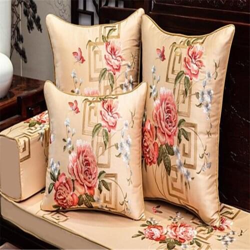 Free Shipping Elegance Classical Embroidery Throw Pillow Case 45x45cm Pillow Cushion Pillow Chair Bed Home Sofa Decorative