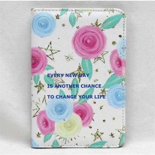 New Arrival Flower Pattern Travel Passport Cover Document Card Passport Holder Credit Card Case Ladies ID Card Wallet for Trip