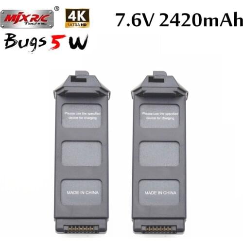 Upgrade 7.6V 2420mAh LiPo Battery For MJX R/C Bugs 5W B5W 4K RC Quadcopter Spare Parts Drone Battery For X5 Pro