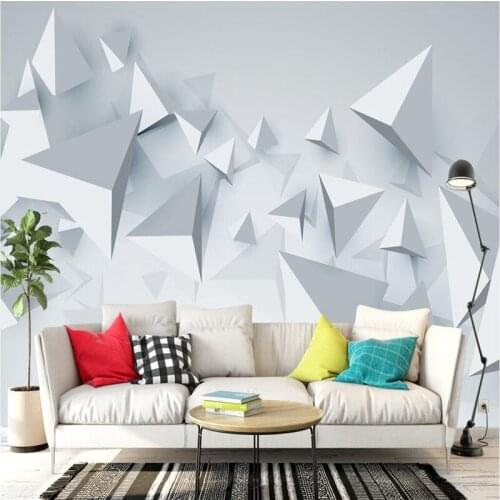 Wallpapers Youman Custom Photo Wallpaper for Walls 3D Wall Mural Stereoscopic Geometric Wall Paper for Living Room TV Background