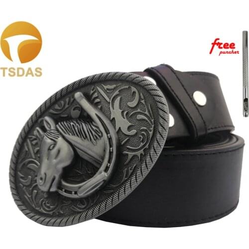 Horse Belt Buckle For Men Buckles Metal Animal Belt Buckle With Silver Plating Luxury Belt Buckle