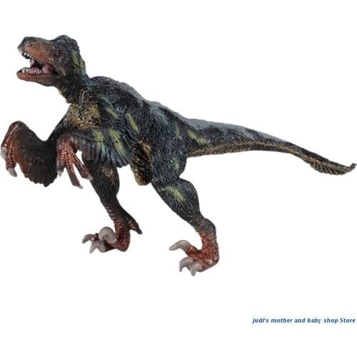 67JC 7in Realistic Miniature Dinosaur Figurine Model Ornithomimus with Opened Mouth