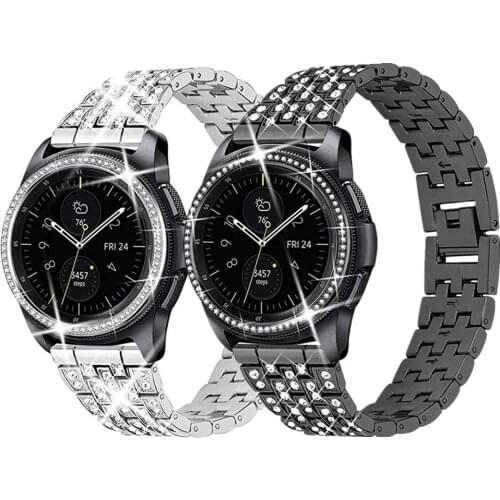 20mm 22mm Stainless Steel Watchband for Samsung Gear Sport S2 S3 Galaxy Watch Active 40 44mm Huawei GT 2 Amazfit GTR Bip Strap