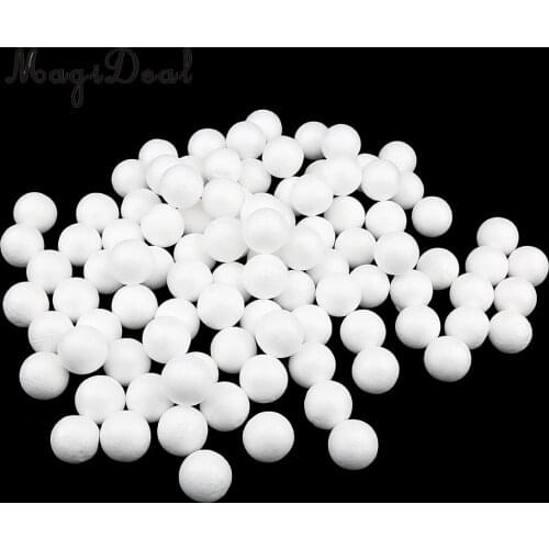 200Pcs 25mm 27mm White Modelling Polystyrene Styrofoam Foam Ball Spheres For DIY Crafts Supplies Wedding Christmas Decorations
