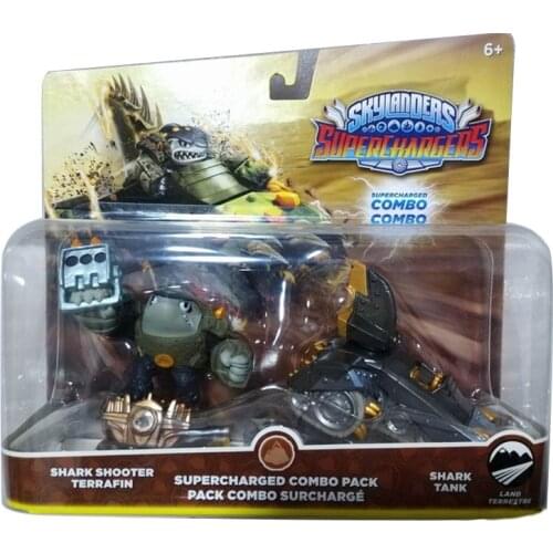 Skylanders Spyro Adventures Action Figure Super Changers Shark Shooter Terrafin Tank Model Toy Collectible