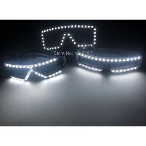 LED Glasses Rave Party 6 colors available Glow Party Supplies Christmas Halloween Birthday Dance Decoration Powered by CR2023
