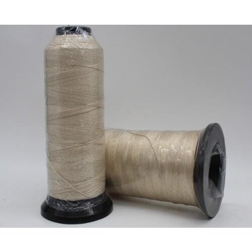 PTFE glass fiber line high temperature resistant flame retardant sewing thread beige 0.25mm insulated wire 200g/roll