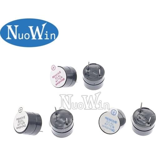 10pcs 3v 5v 12v Active Buzzer Magnetic Long Continous Beep Tone 12*9.5mm Divided