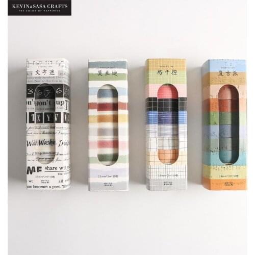 10Pcs Set Washi Tape School Supplies Masking Tape Stationery Gift Back To School Presented By Kevin&Sasa Crafts