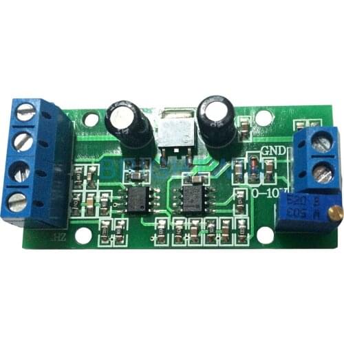 2 Units New Frequency to Voltage Converter 0-1KHz 0-10KHz Input 0-5V 0-10V Output F/V Conversion Signal Conditioner Module