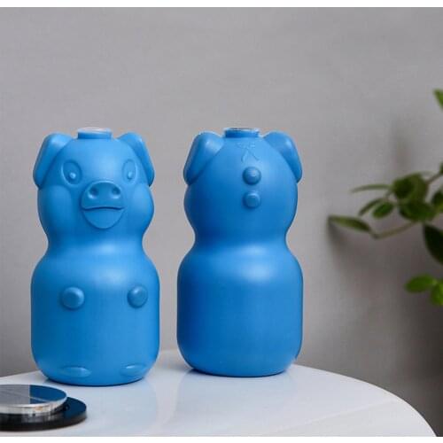 2Pcs Blue Bubble Toilet Cleaner Magics Automatic Flush Toilet Cleaner Helper Blue Bubble Cleaning Deodorizes Cute Bear For Tolie