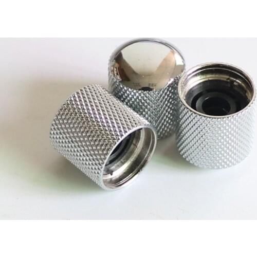 4pcs/pack TL Guitar Knobs Guitarra Electrica parts Metal Gold Black Chrome Color Dome Volume Tone Control guitar parts медиатор