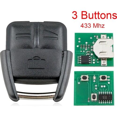 433MHz 3 Buttons Car Remote Key Fob Car Key Replacement Fit for Opel Astra H J G Vectra Zafira Corsa D Omega