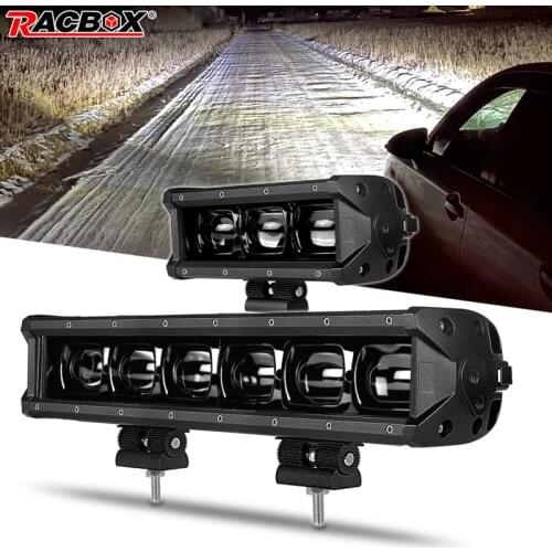 6D Lens 8 Inch 14 Inch Car Led Work Light bar 12V 24V 6000K White Spot Beam For Off Road 4x4 truck UAZ ATV SUV ATE